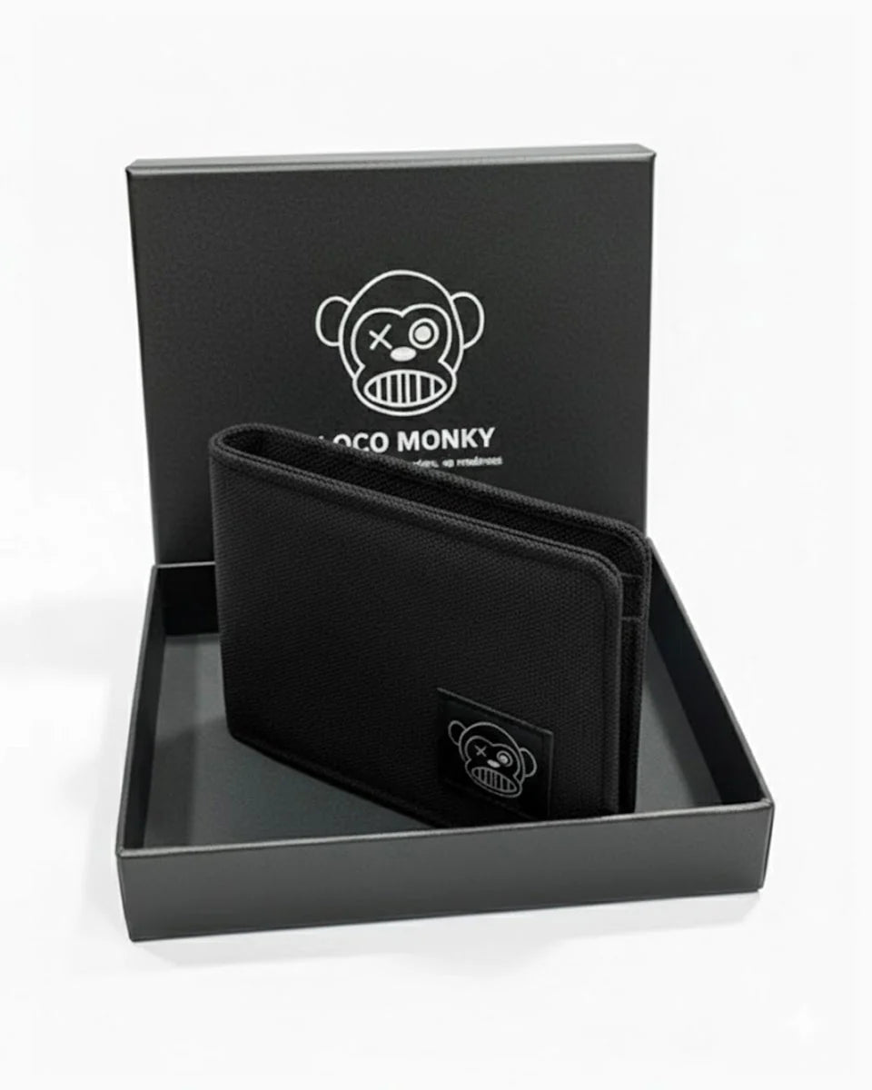 Cartera con monedero Loco Monky Negro