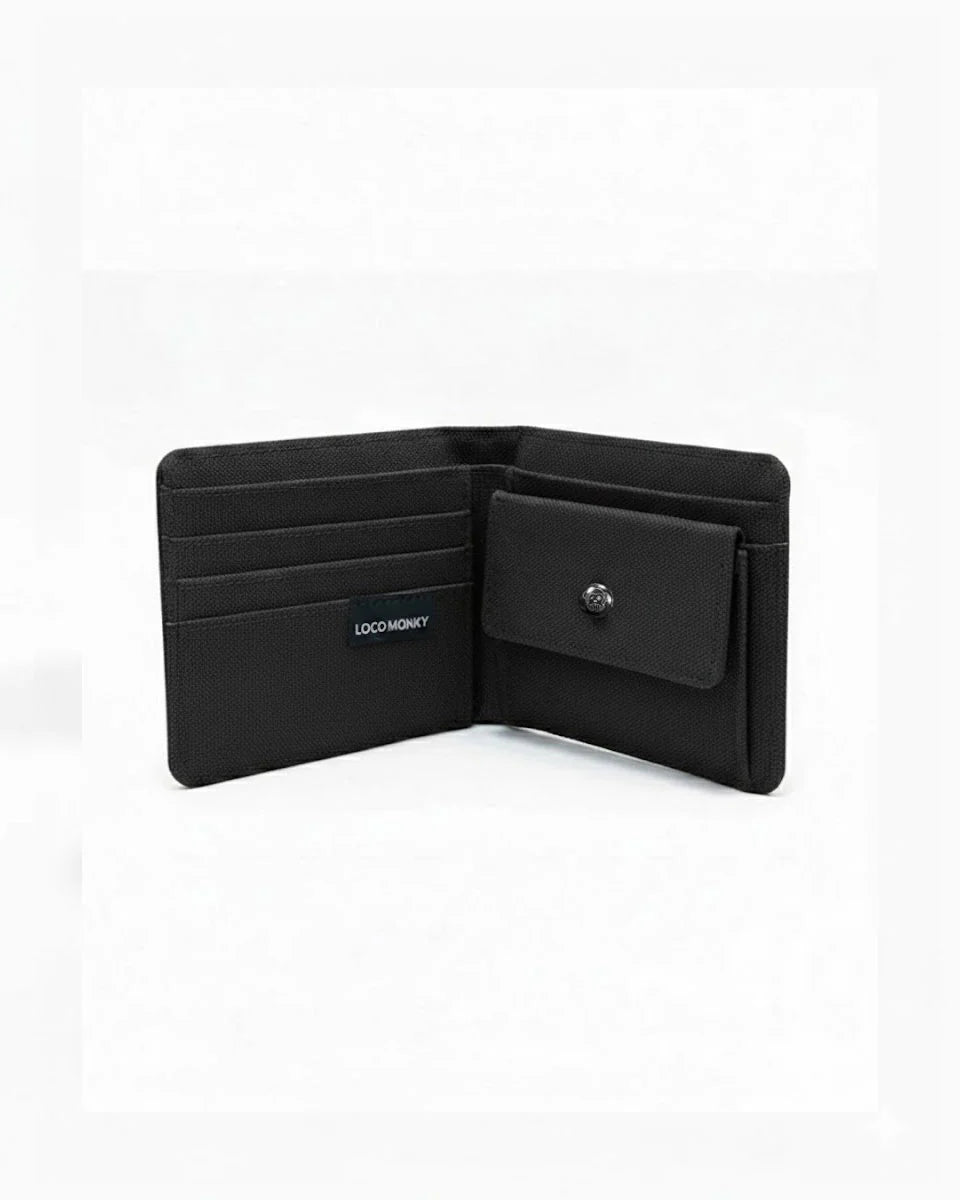 Cartera con monedero Loco Monky Negro