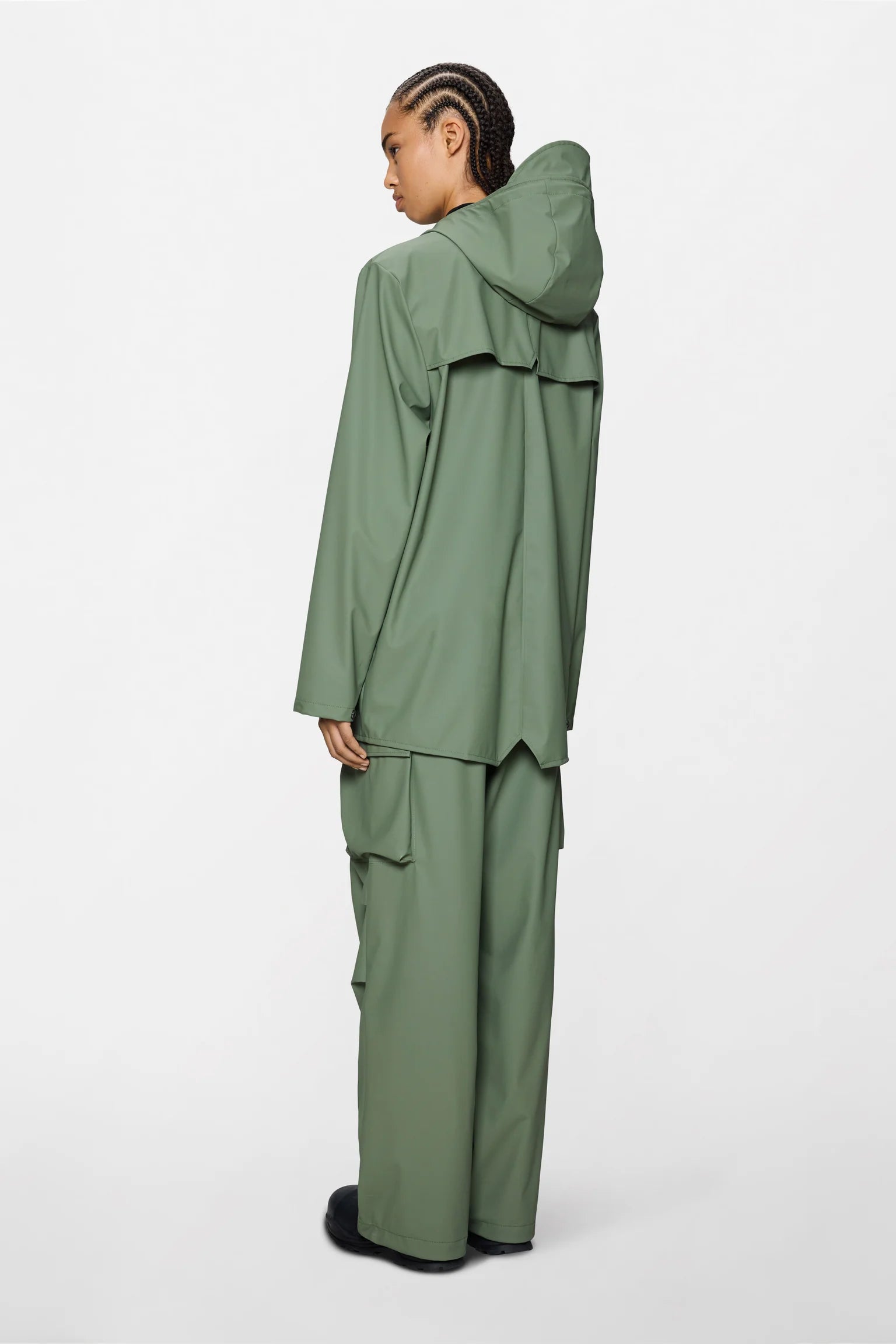 Chaqueta Rains Jacket W3 Impermeable Verde Well - Diseño Minimalista