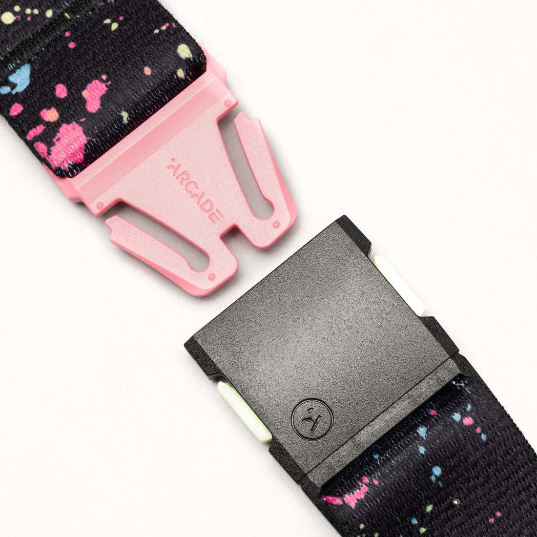 Cinturón Arcade Splatter Negro y neon