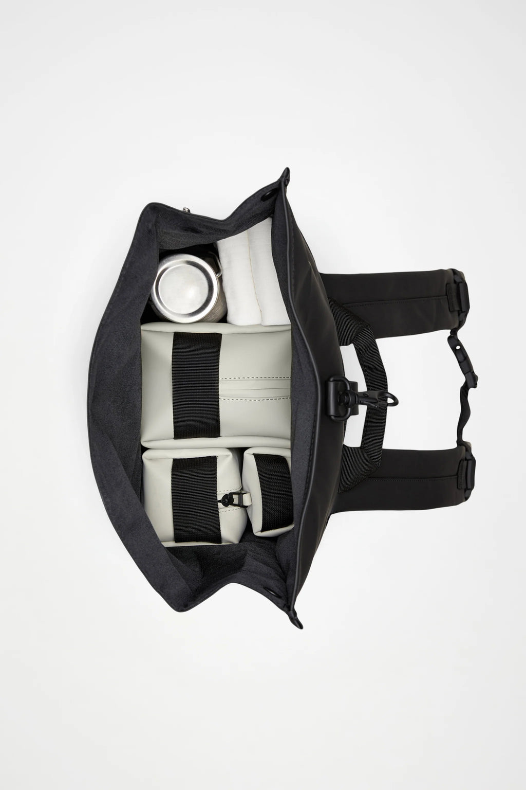 Mochila RAINS Rolltop Rucksack W3 Dark Grey