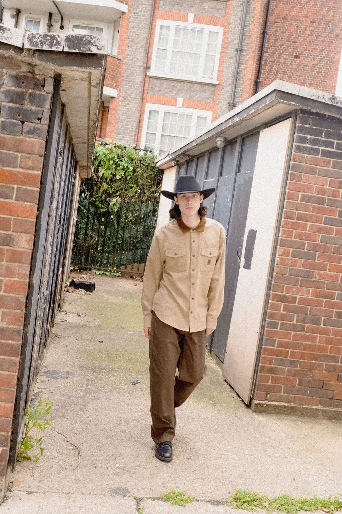 Pantalones Brixton Builders Carpenter Wallnut Brown