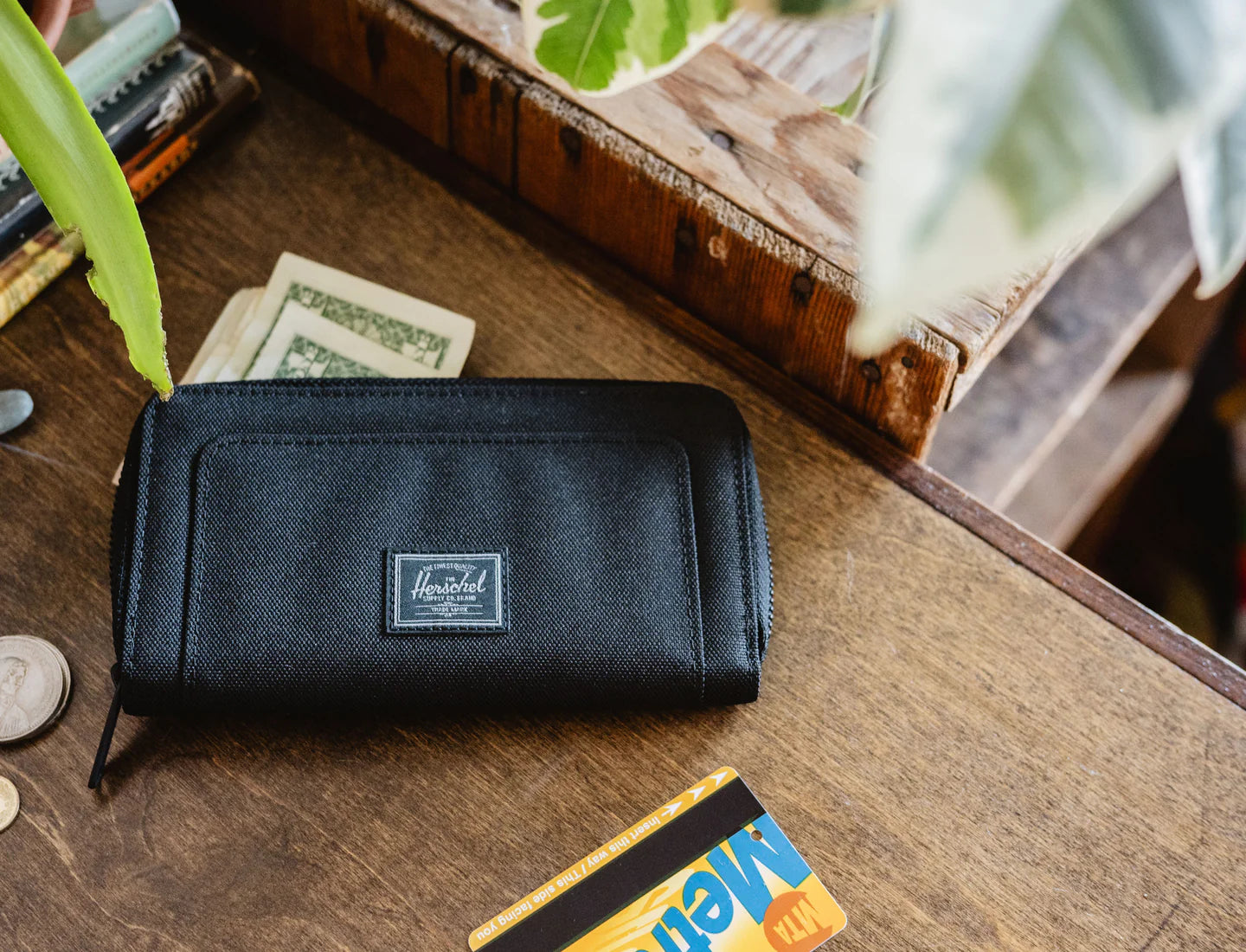 Cartera Herschel Thomas Black Tonal