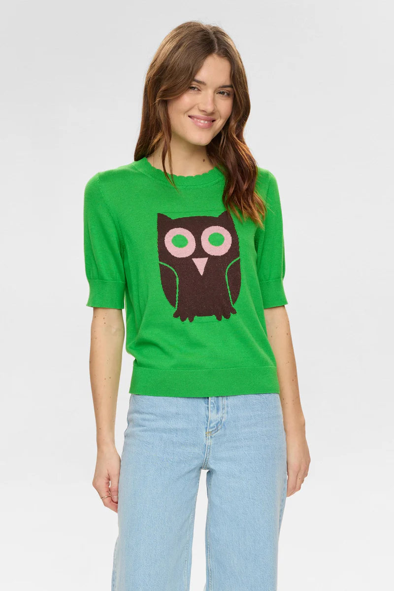 Jersey Punto Fino Nümph Nuglimma Búho Verde