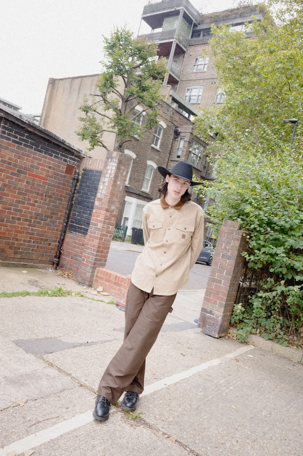 Pantalones Brixton Builders Carpenter Wallnut Brown