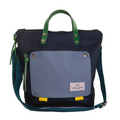 Bandolera Daniel Chong Cuadrada Book Holder Navy Azul Ceniza