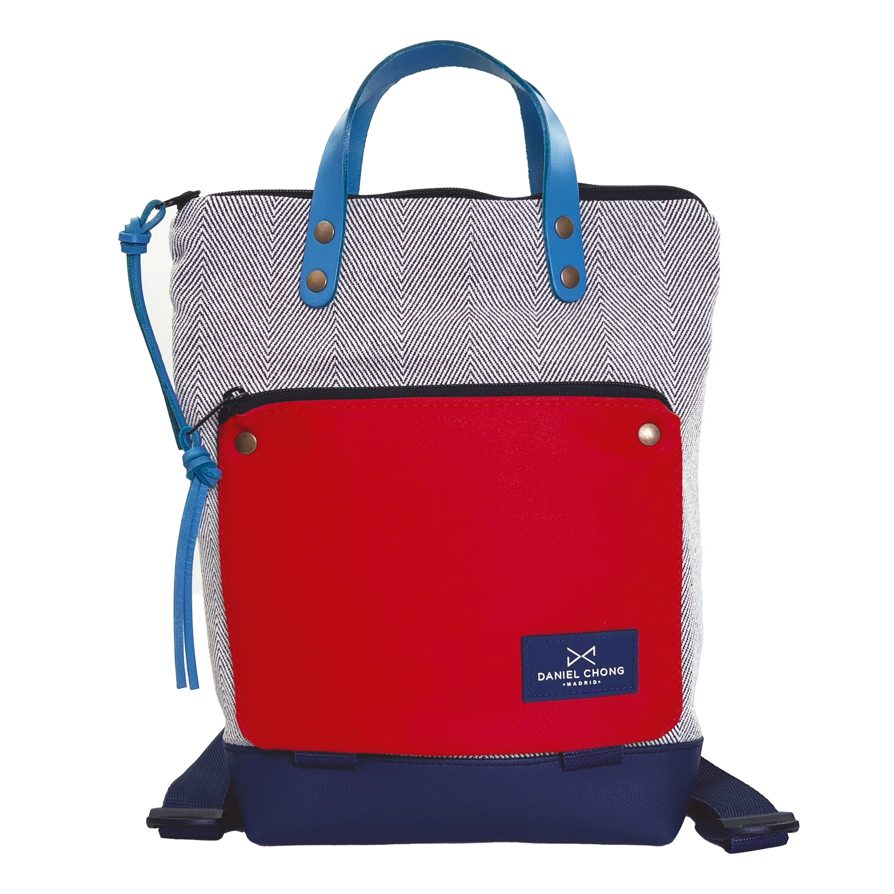 Mochila Daniel Chong Book Holder Mini Loneta Espiga Rojo
