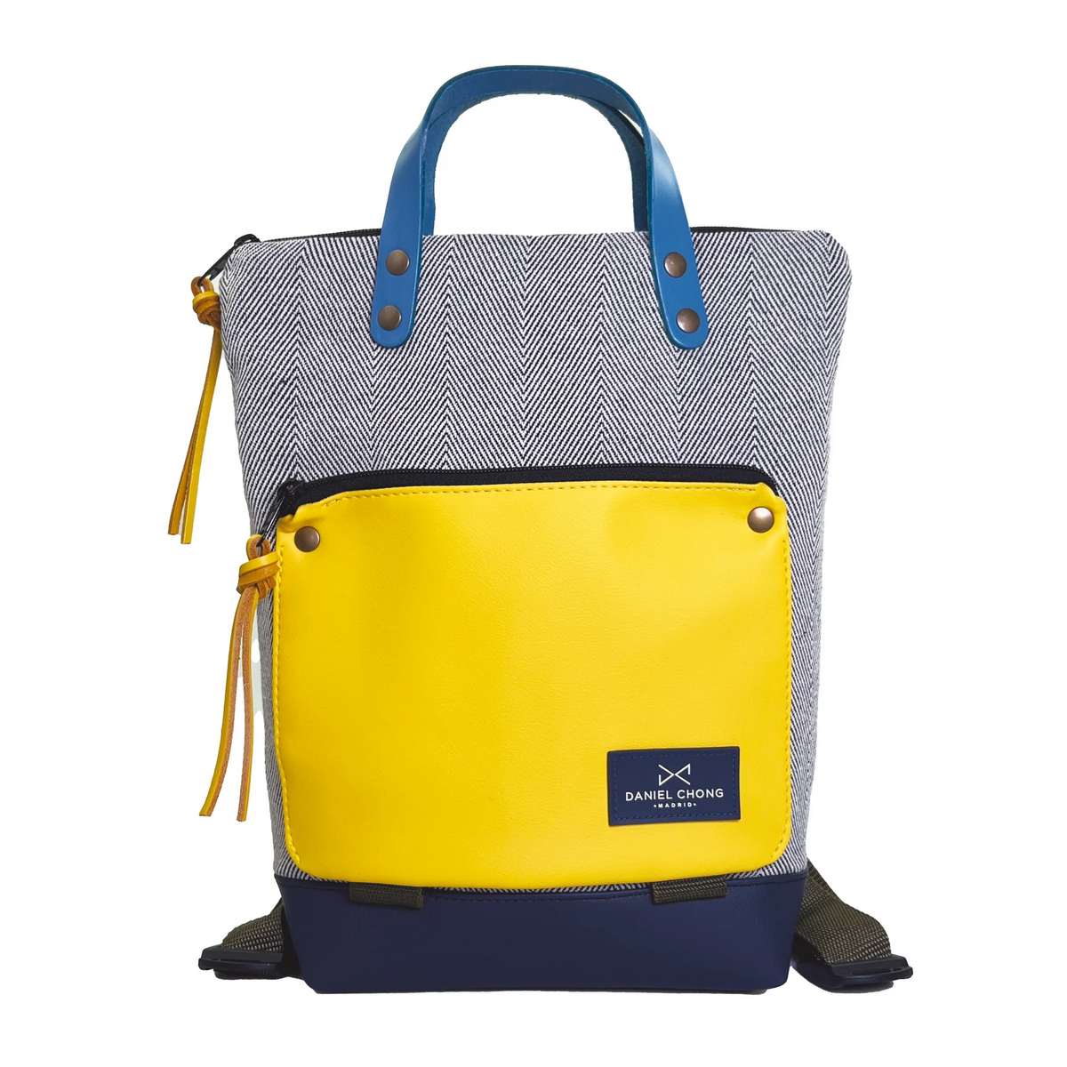Mochila Daniel Chong Book Holder Mini Loneta Espiga Amarillo