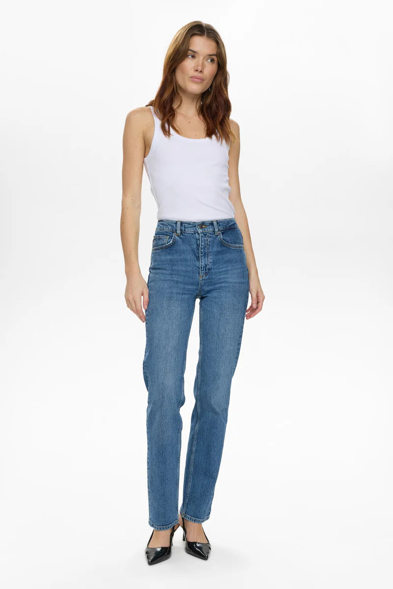 Pantalones Nümph Nuoslo - Denim Azul Medio
