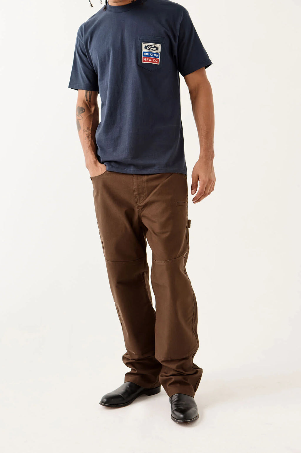 Pantalones Brixton Builders Carpenter Wallnut Brown