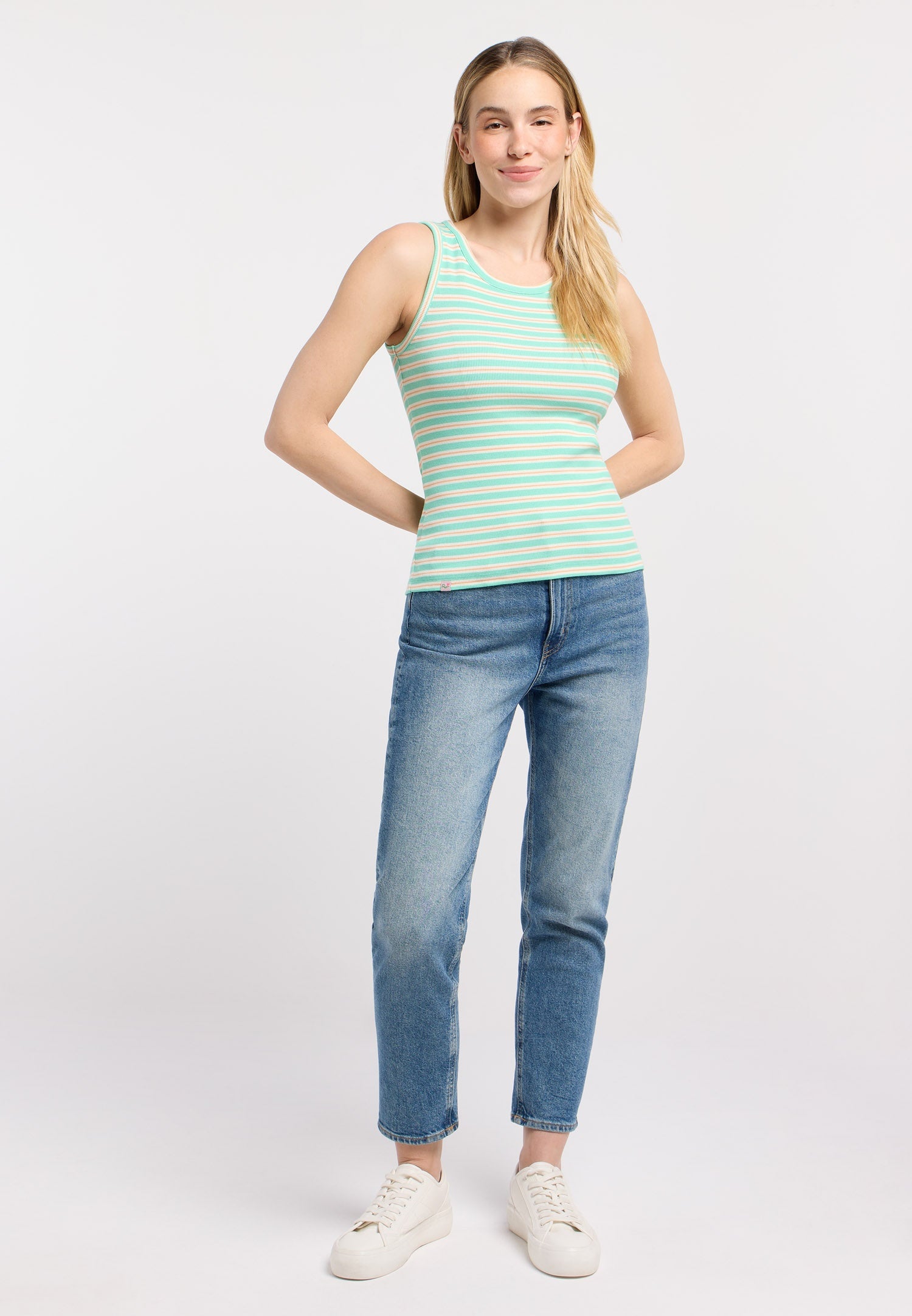 Camiseta Ragwear Emannuele stripes Lagoon green