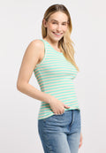 Camiseta Ragwear Emannuele stripes Lagoon green