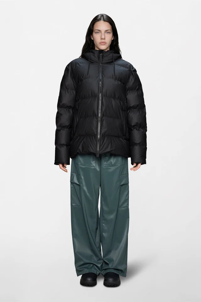Rains Alta Puffer Jacket W3T3 Dark Grey