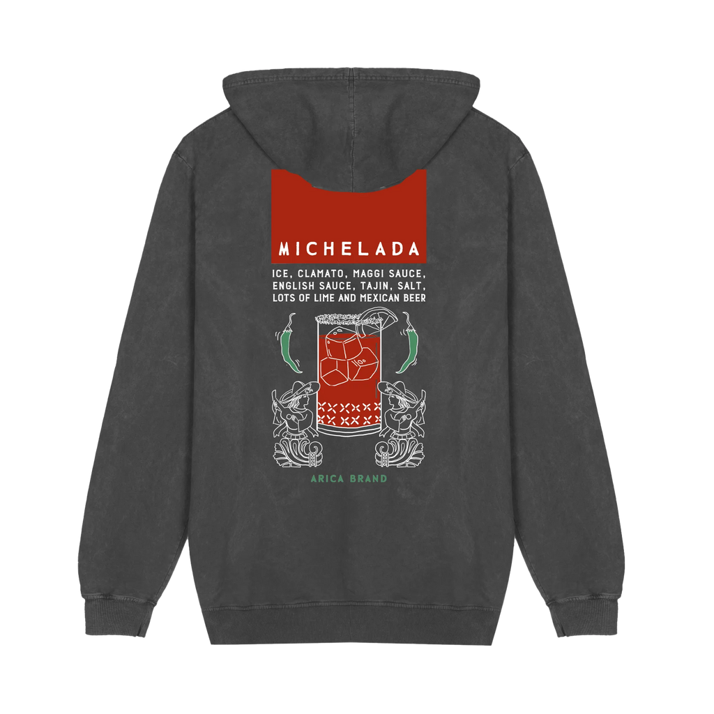 Sudadera Arica Michelada Gris Desgastado
