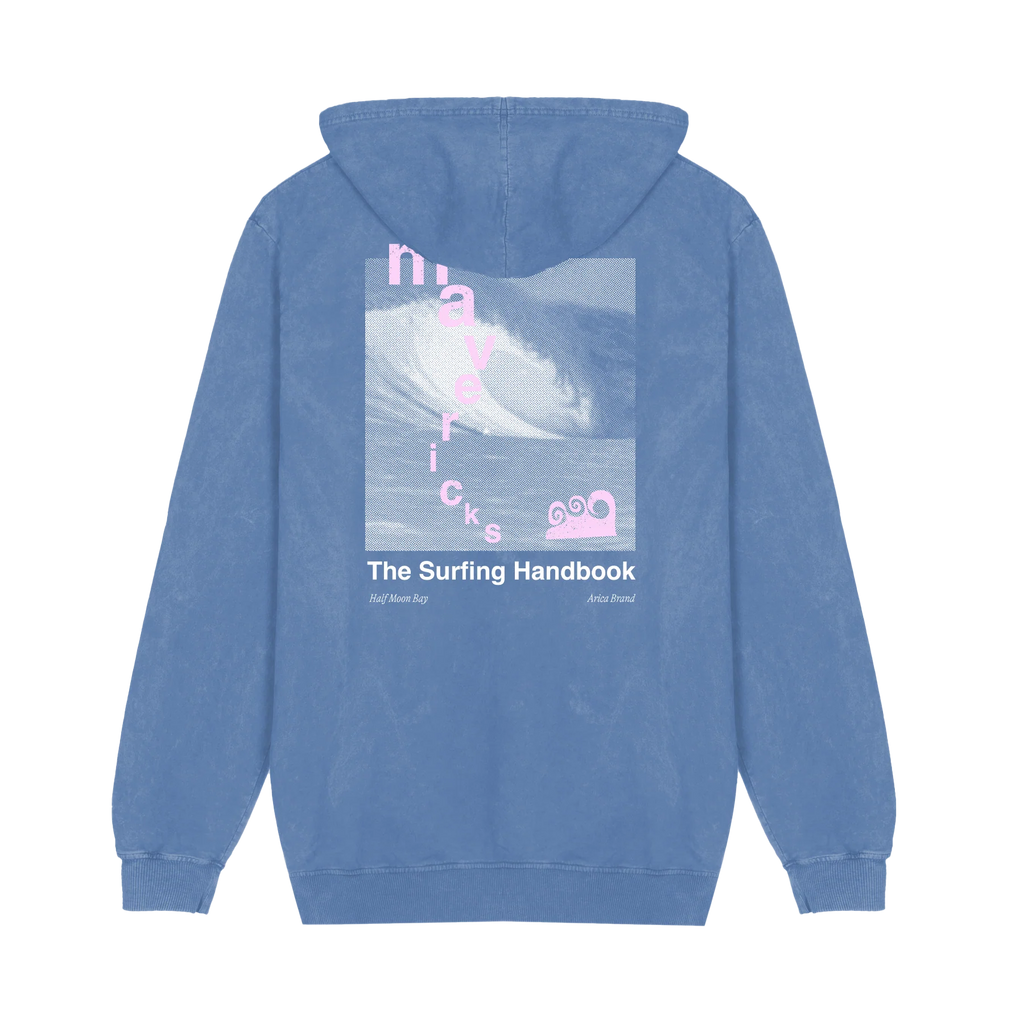 Sudadera Arica Surfing Handbook Azul Desgastado