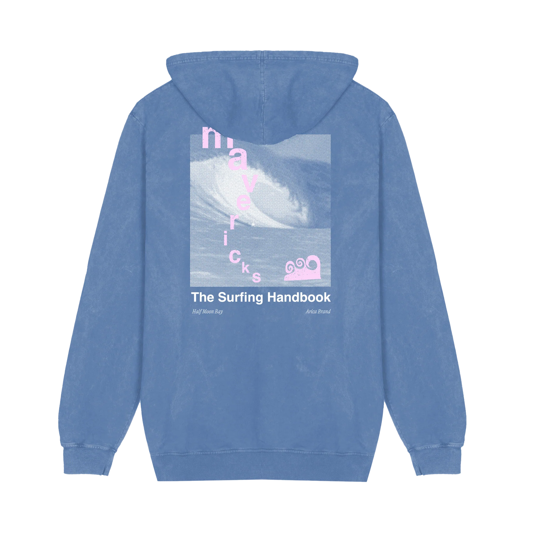 Sudadera Arica Surfing Handbook Azul Desgastado