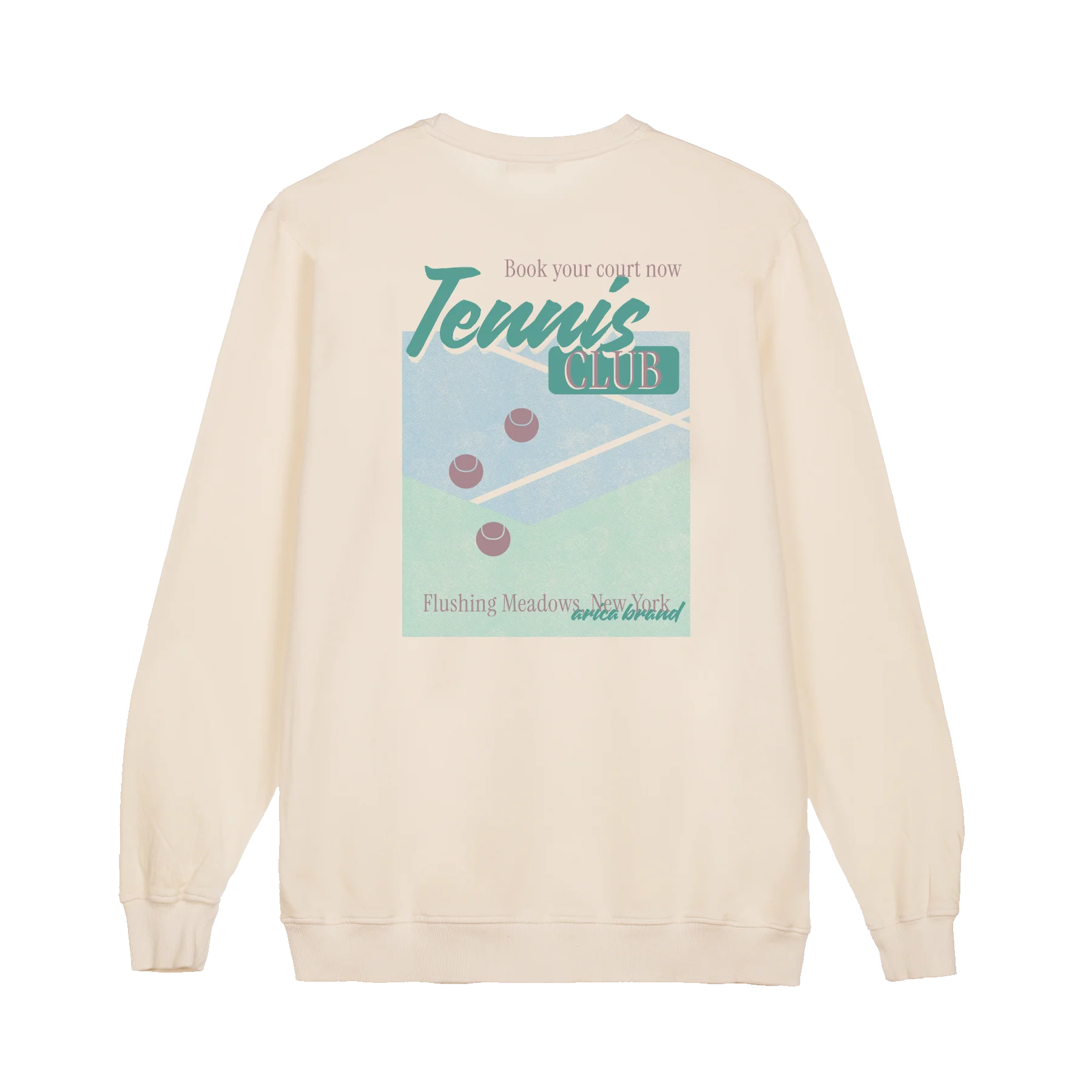 Sudadera Arica Tennis Club Crema