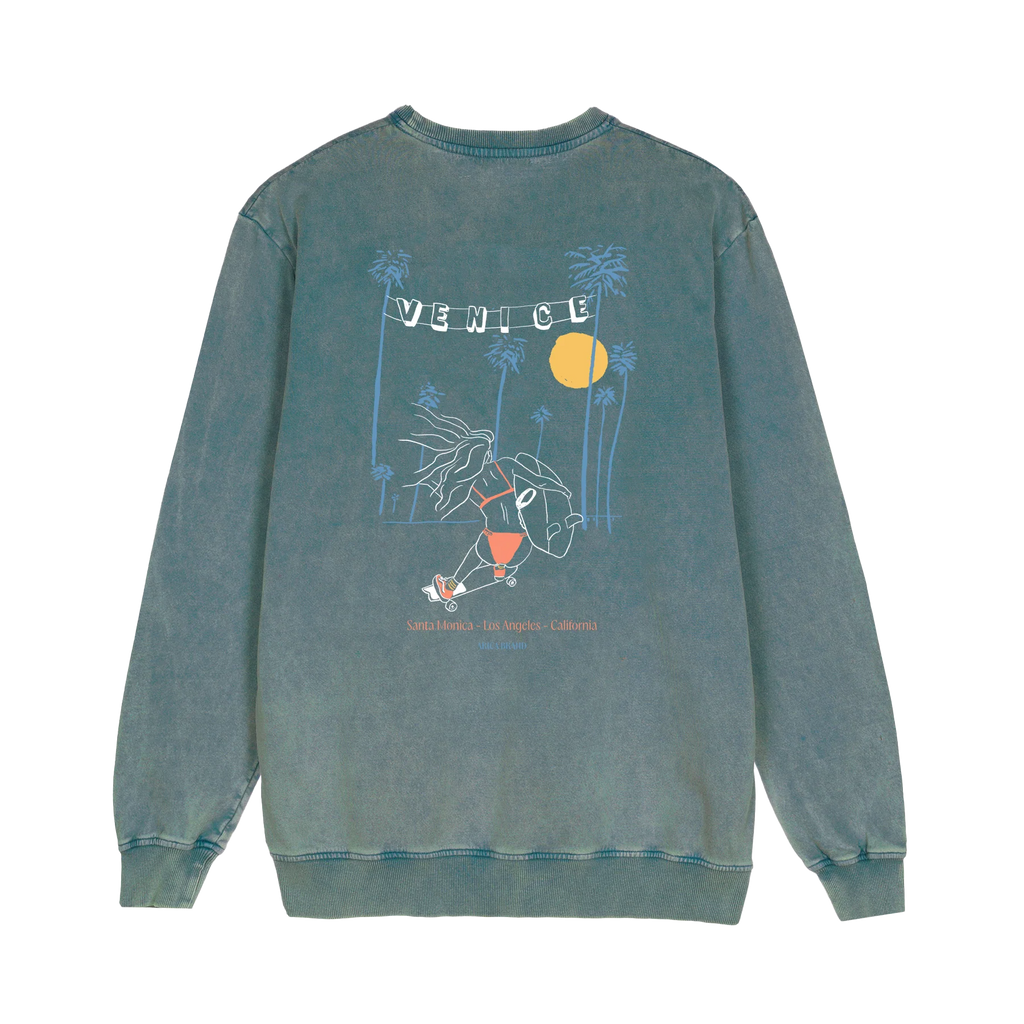 Sudadera Arica Venice Verde Desgastado