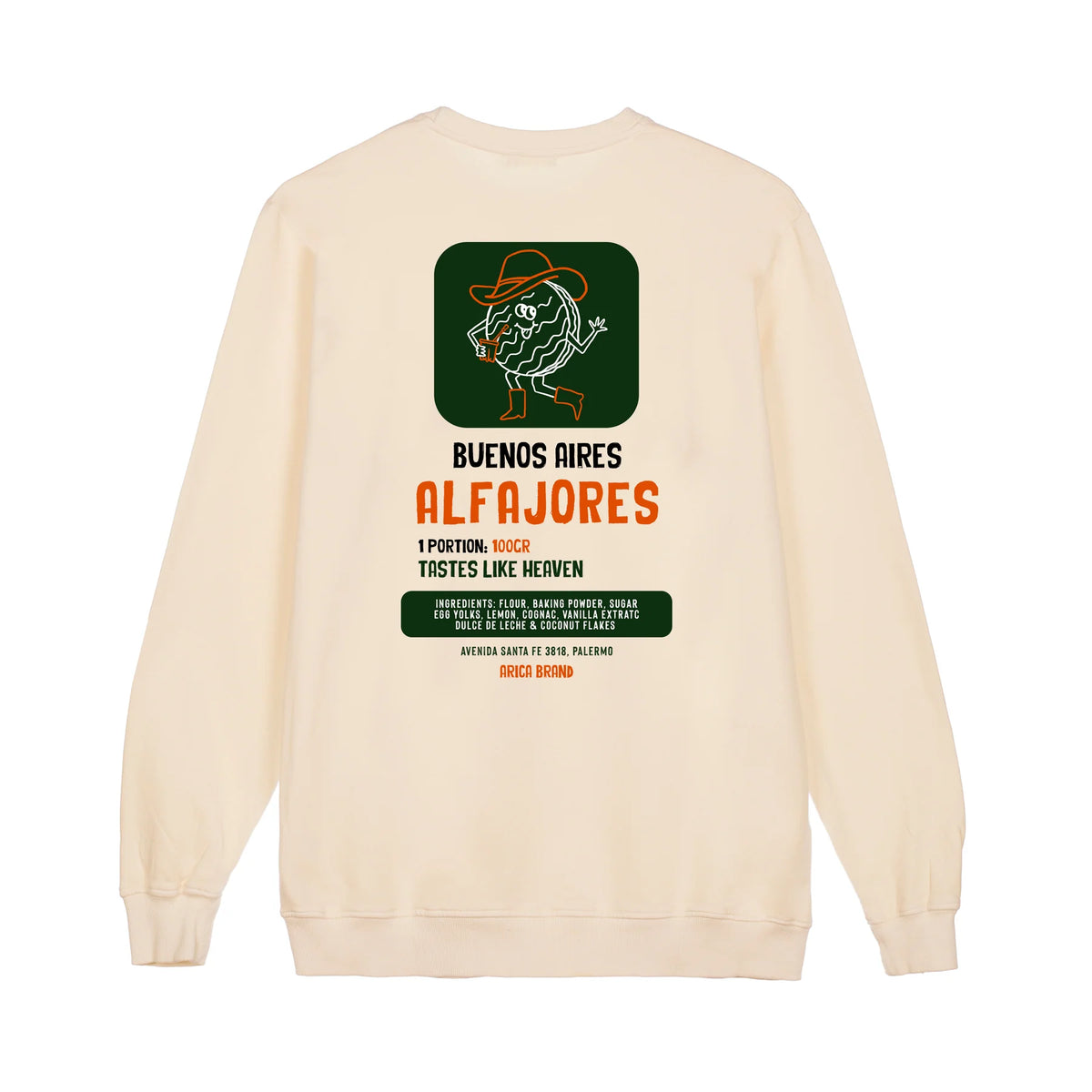 Sudadera Arica Alfajores Cream