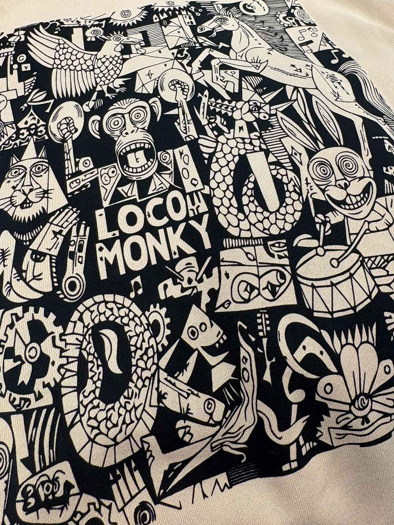 Sudadera Unisex Nonsense de Loco Monky Sand