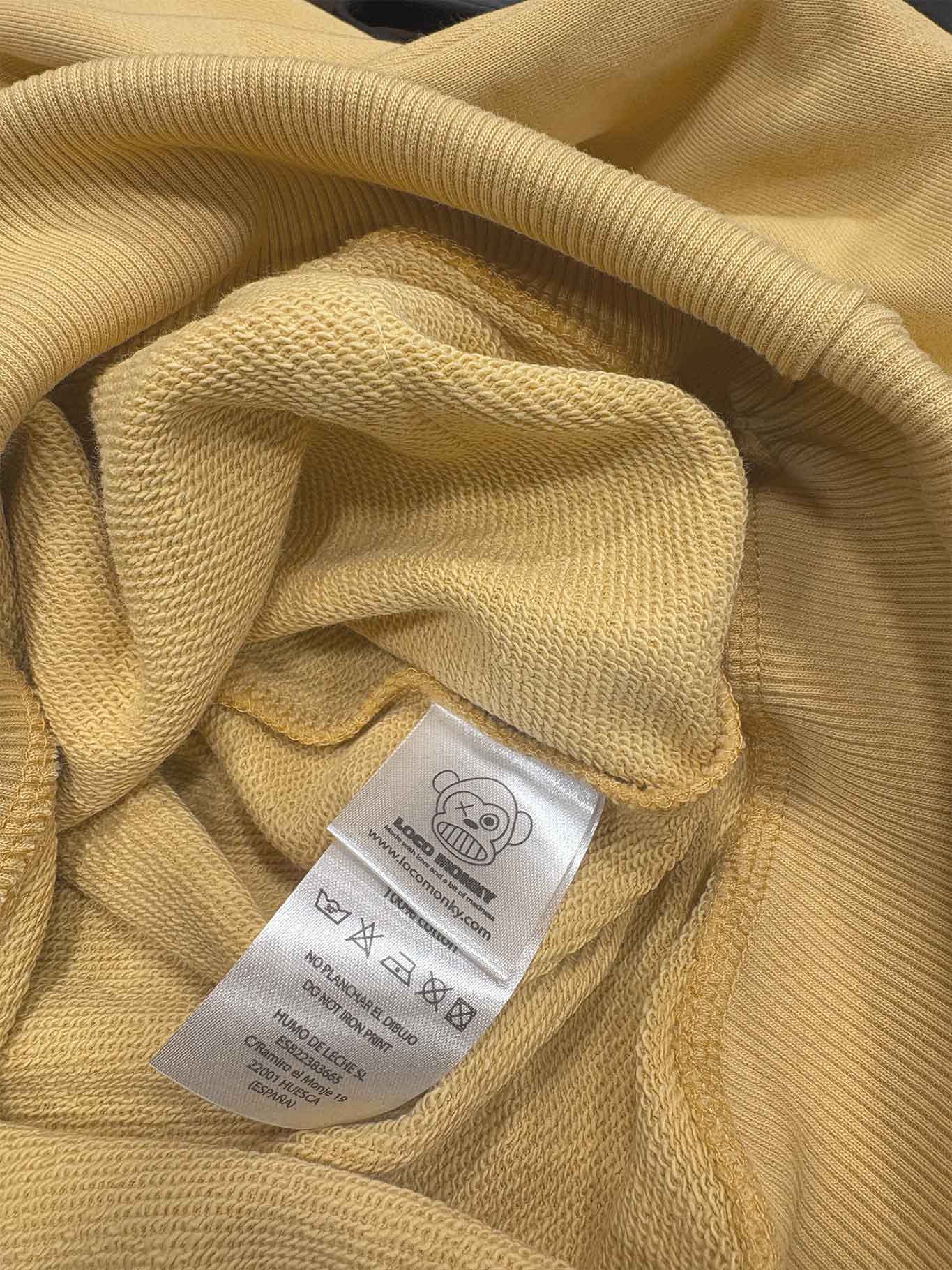 Sudadera Unisex Songs de Loco Monky Soft Yellow