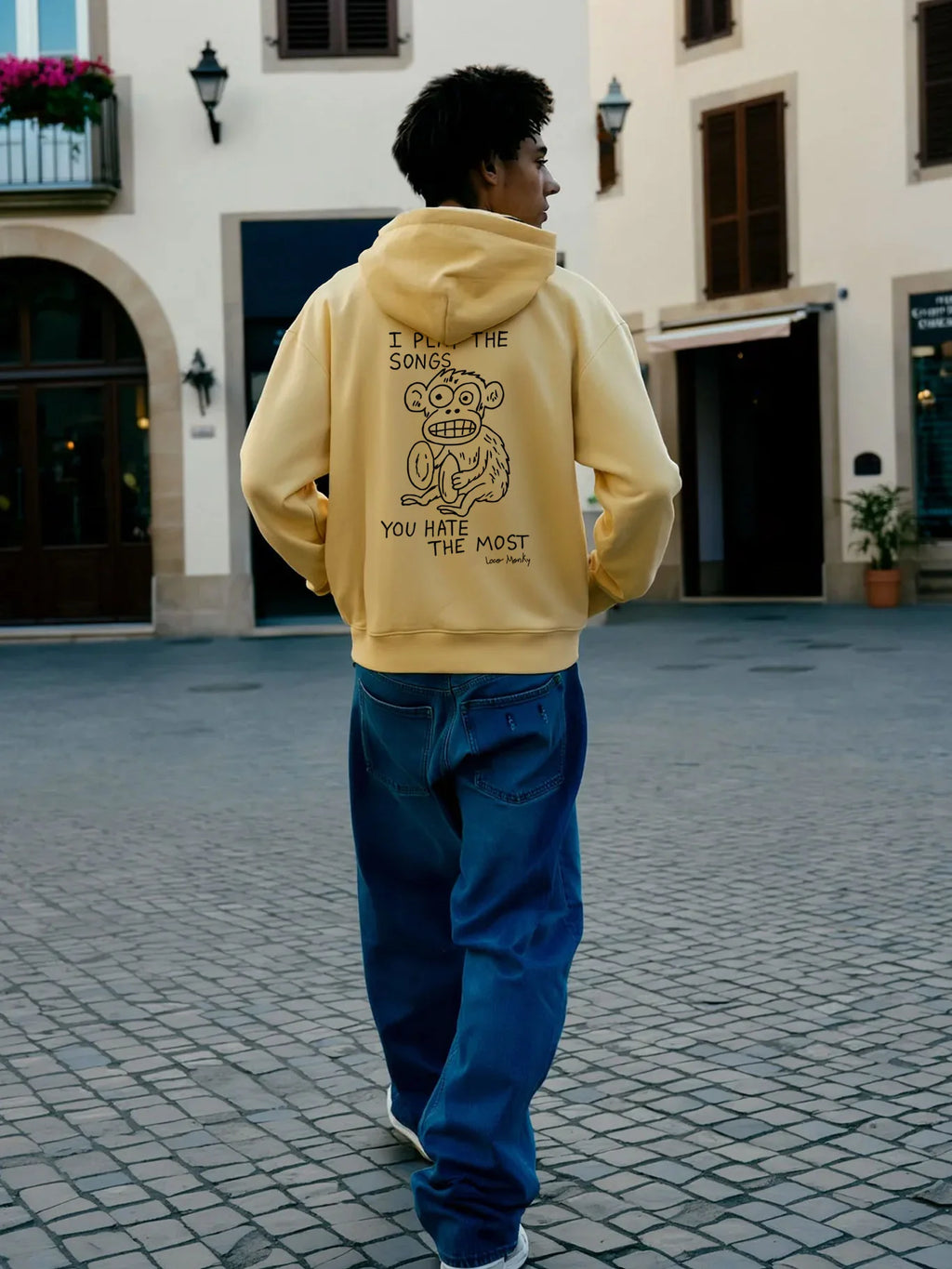 Sudadera Unisex Songs de Loco Monky Soft Yellow