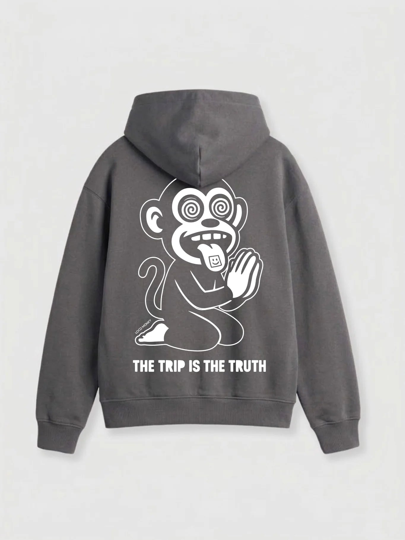 Sudadera Unisex Trip de Loco Monky Deep Grey