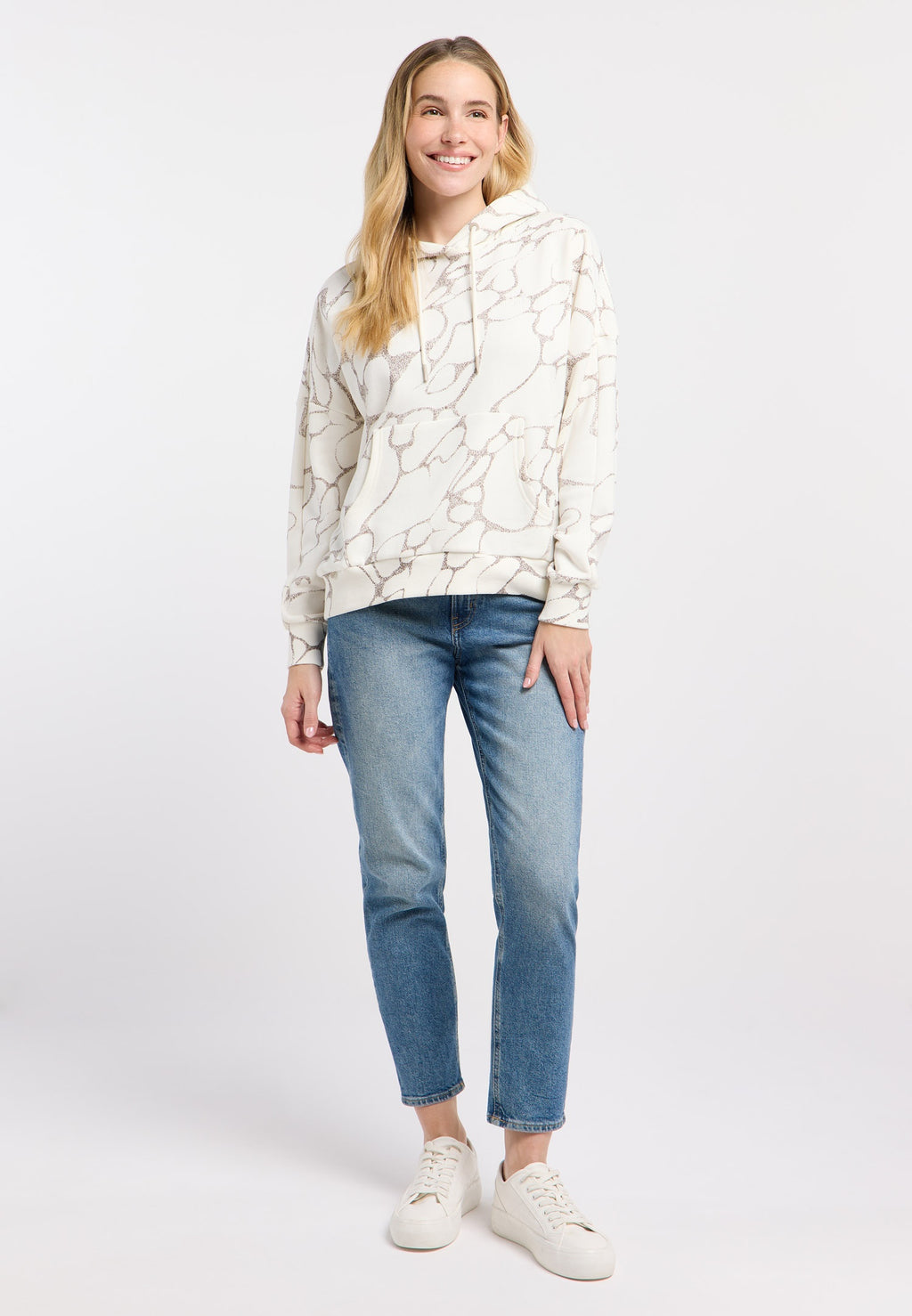 Sudadera Ragwear Pirita print Ivory