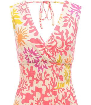 Vestido Ragwear Aini print Pink combo