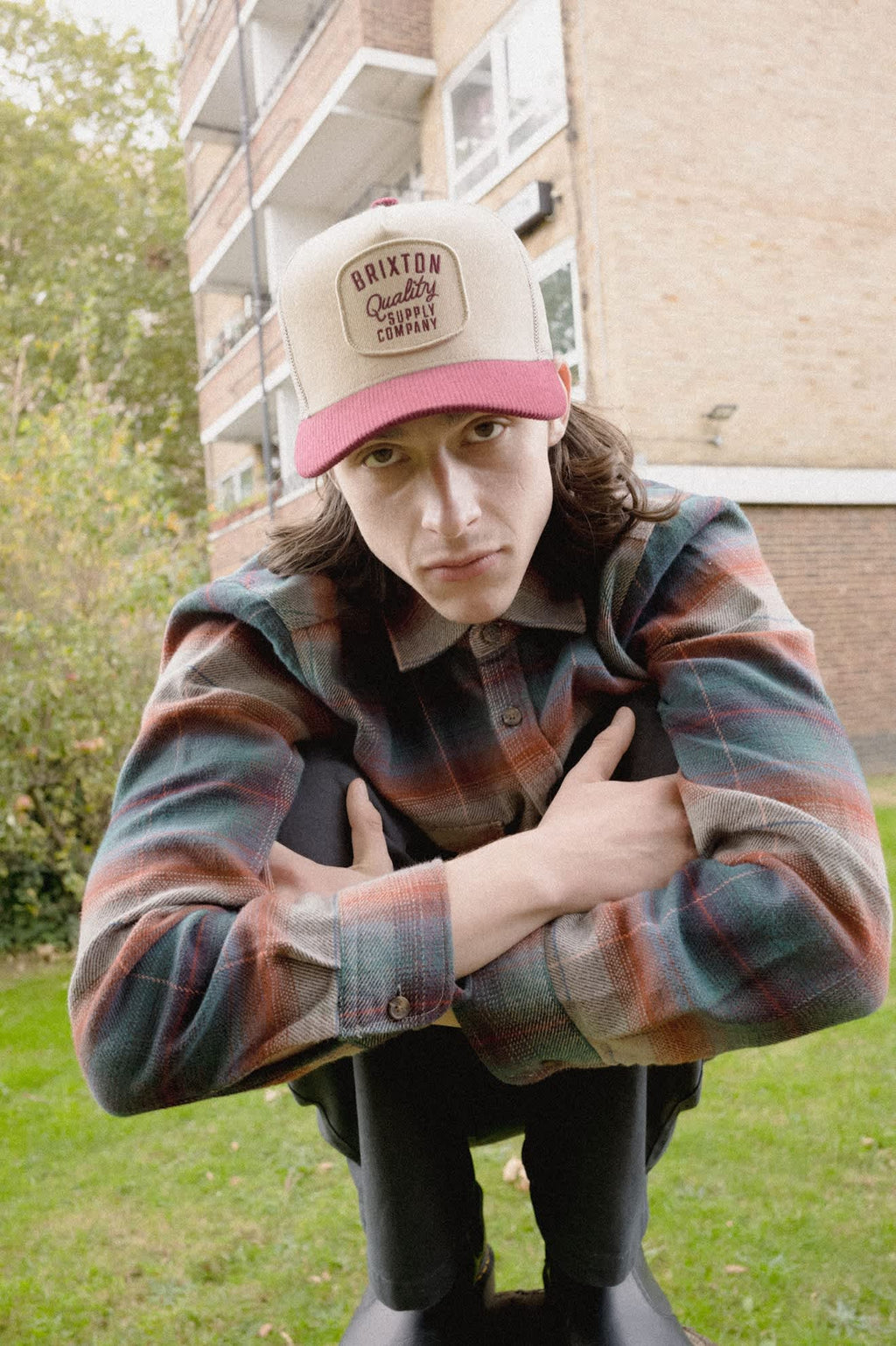 Camisa Brixton Bowery Flannel Multi Shadow