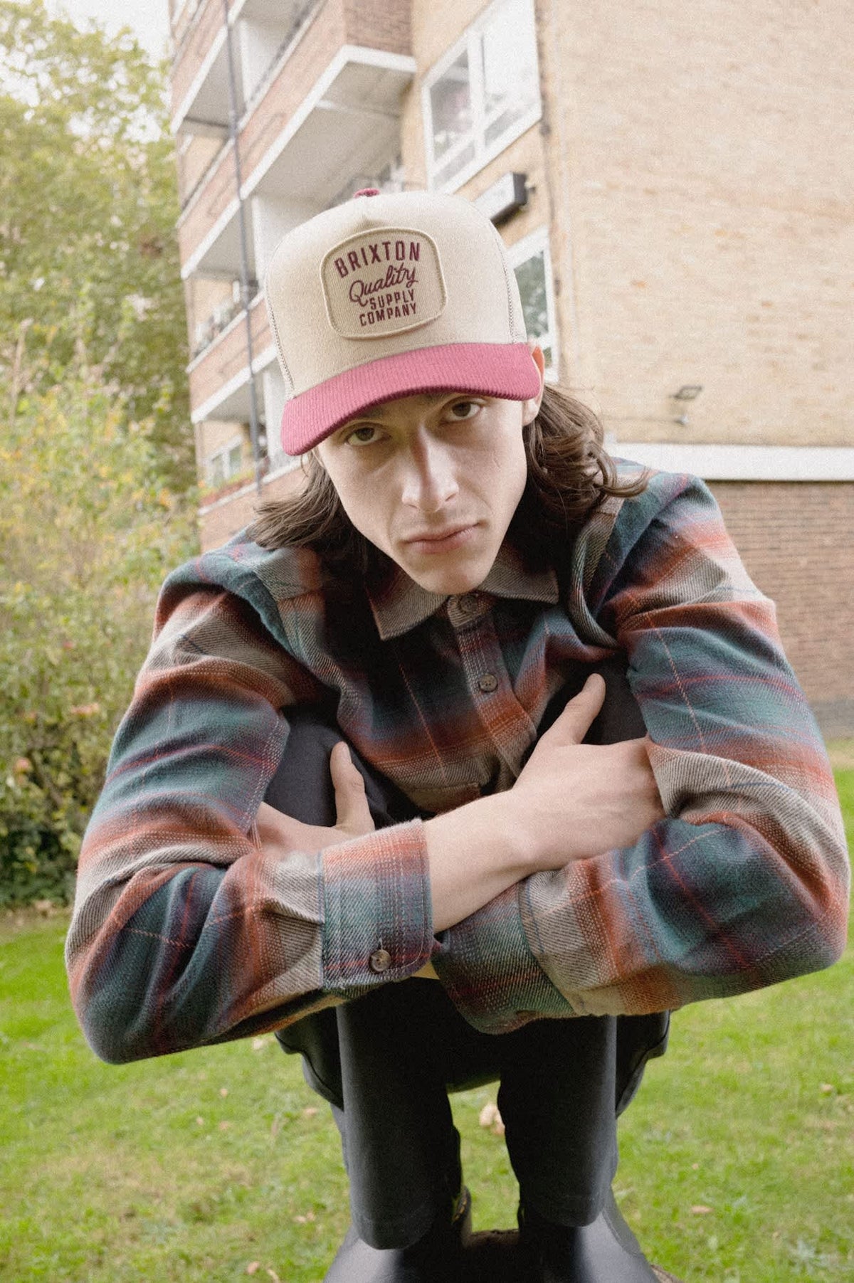 Camisa Brixton Bowery Flannel Multi Shadow