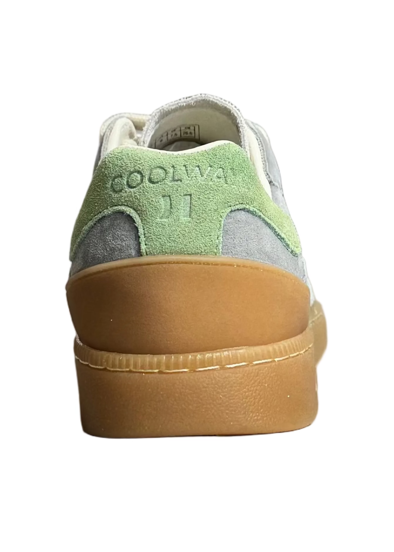 Detalle de talón de zapatilla Coolway Goal Mint frost